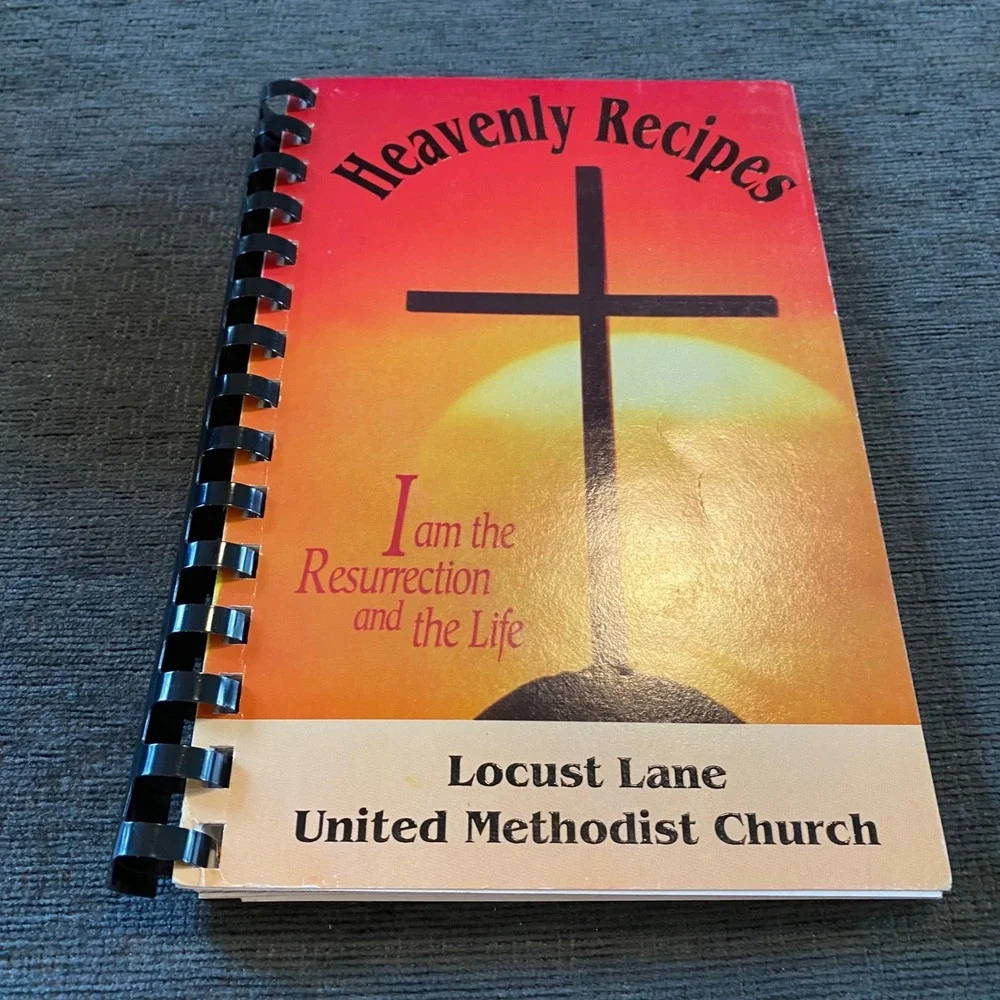 Locust Lane UMC Heavenly Recipes Cookbook Canton Illinois Spiral Bound